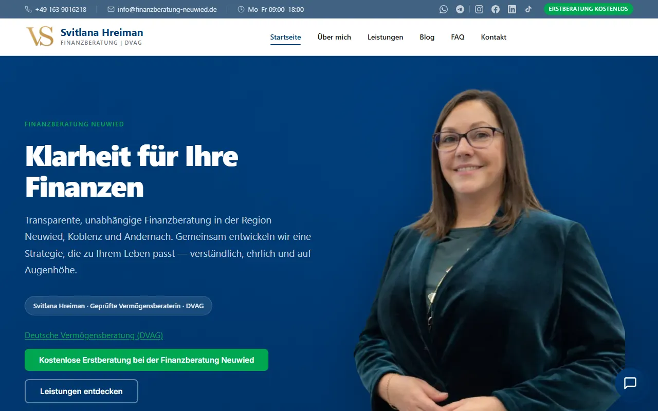 Website Finanzberatung Neuwied – Finanzberatung