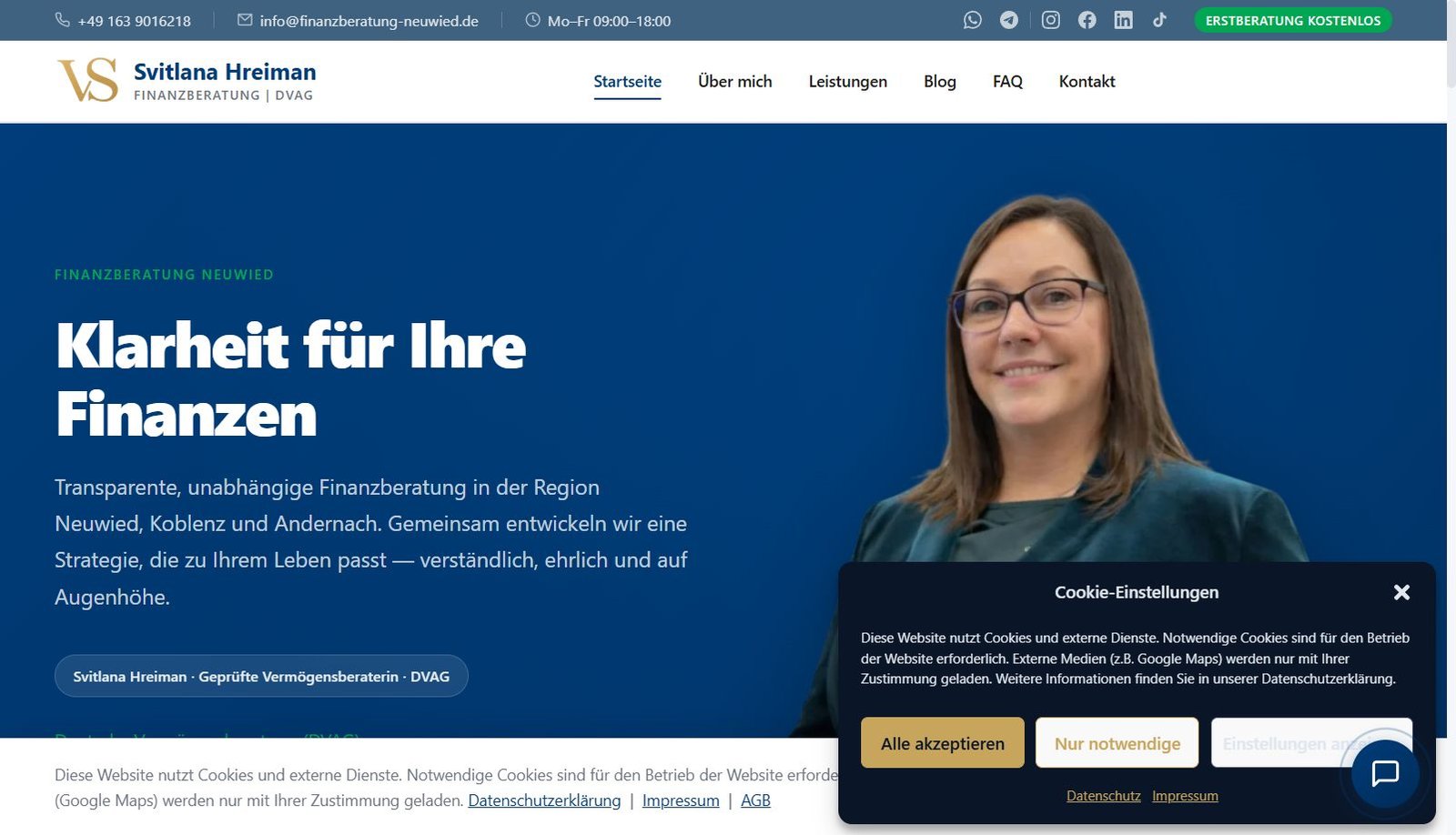 Finanzberatung Neuwied — Webdesign für Finanzberater