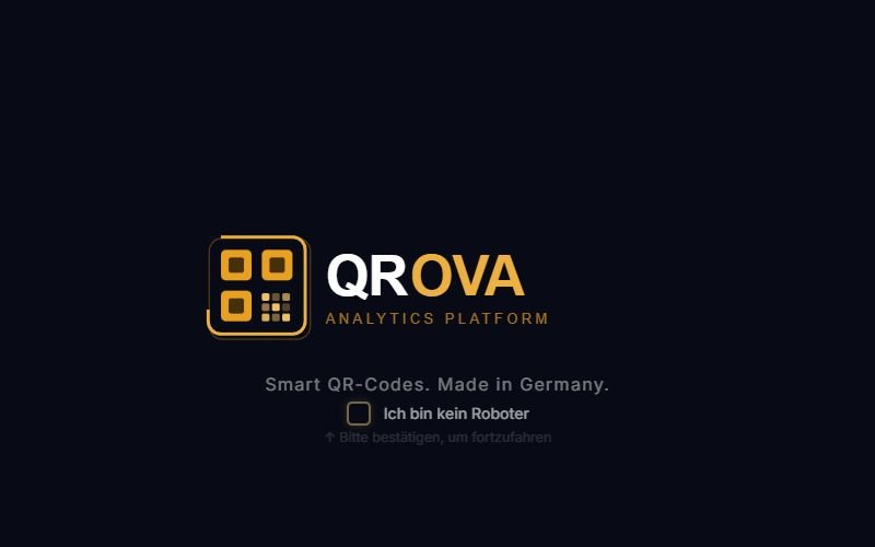 QROVA — Webdesign für SaaS-Plattform mit QR-Codes und Buchhaltung