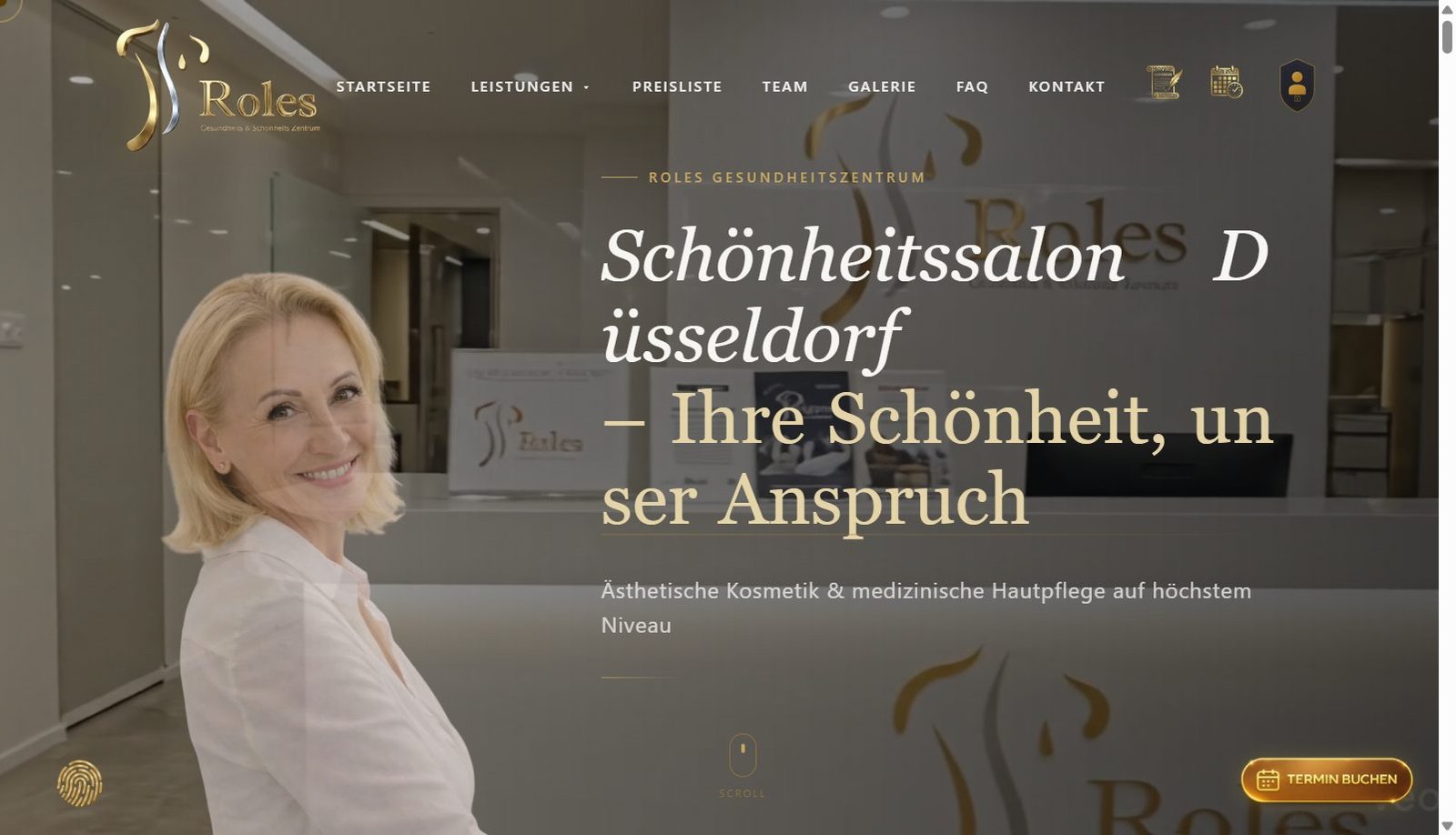 RoLes Schönheitssalon Düsseldorf — Webdesign für Premium-Beauty-Studio