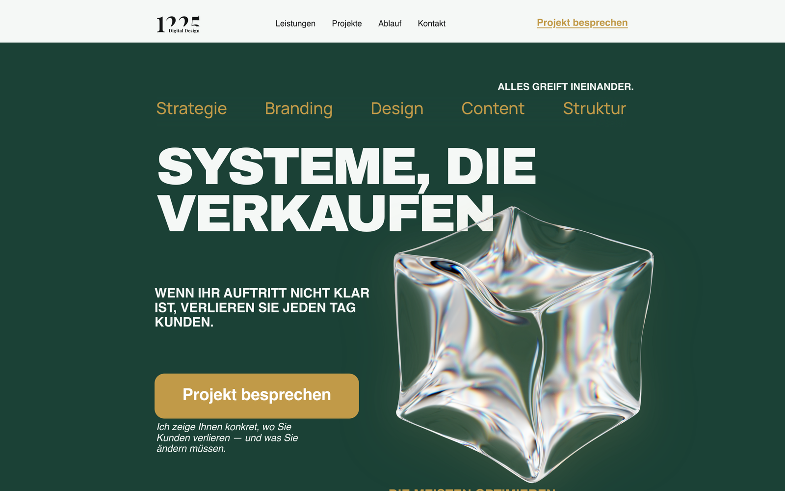 1225 Digital Design Brand Studio Website